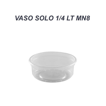 VASO SOLO 1/4 LT MN8 C/25 PZAS