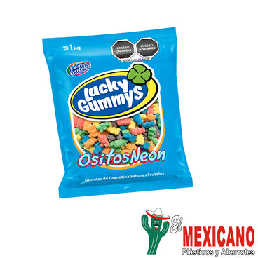 LUCKY GUMMYS OSITOS NEON 1 KG