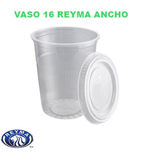 VASO 16 REYMA ANCHO CARTON C/1000 PZAS