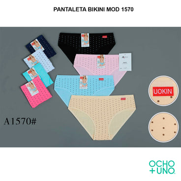 PANTALETA BIKINI MOD 7273 VARIOS COLORES