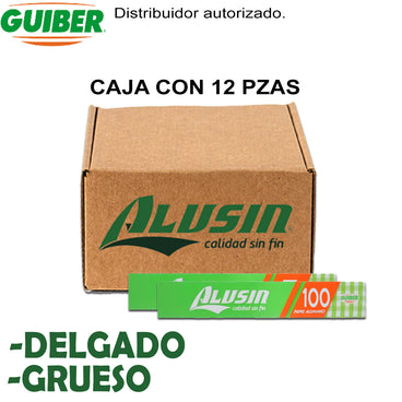 ALUMINIO ALUSIN 100 CARTON C/12 PZAS DELGADO-GRUESO