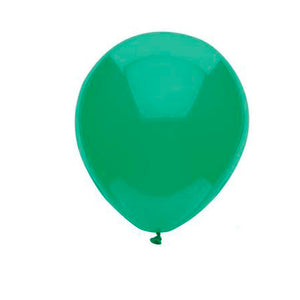 GLOBO PAYASO NUM 9 VERDE ESMERALDA C/50 PZAS
