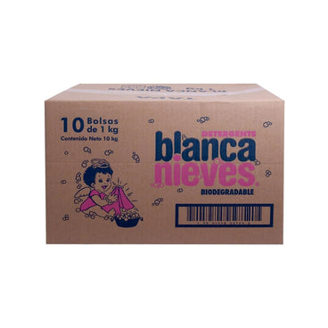 JABON BLANCA NIEVES POLVO 1 KG CARTON C/10 BOLSAS