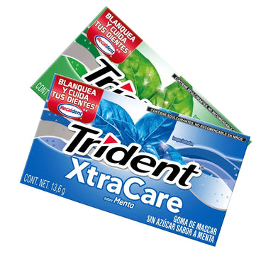 S CHICLE TRIDENT EXTRA CARE VARIOS SABORES