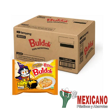 BULDAK QUATTRO CHEESE SPICY RAMEN CARTON C/40 PZAS