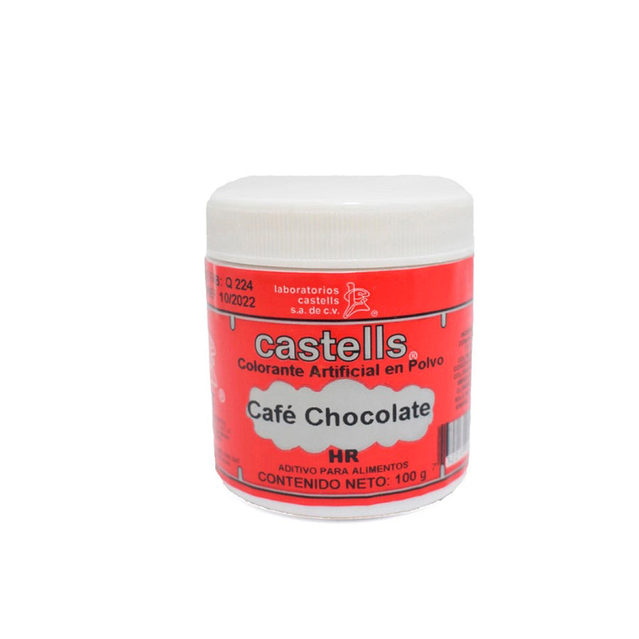 COLORANTE CASTELLS CAFE CHOCOLATE 100 GR