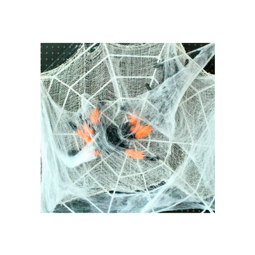 HALLOWEEN TELARAÑA CHICA EN ALGODON FLUORESCENTE 1 PZA