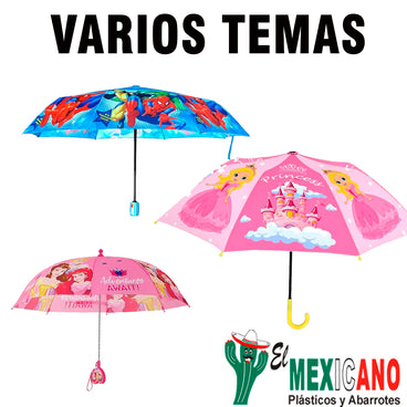 PARAGUAS INFANTIL CON ESTUCHE PLEGABLE 1 PZA