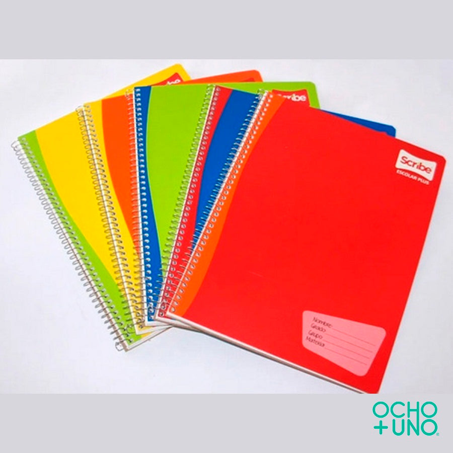 CUADERNO RAYAS SCRIBE C/100 HOJAS