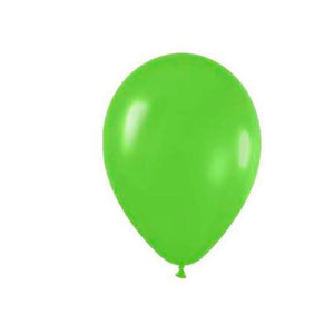 GLOBO PAYASO NUM 9 VERDE LIMON C/50 PZAS