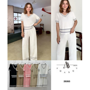 CONJUNTO AMANDA MOD 29265 VARIOS COLORES