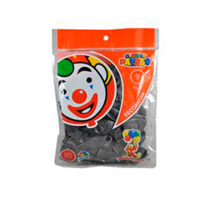 GLOBO PAYASO NUM 9 NEGRO C/50 PZAS