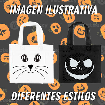 BOLSA DE TELA ESTAMPADA PARA HALLOWEEN