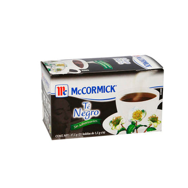 TE McCORMICK NEGRO CAJA C/25 SOBRES CARTON C/24 PZAS