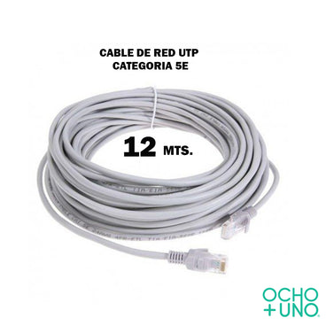 CABLE DE RED UTP CATEGORIA 5E 12 MTS.