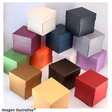 CAJA REGALO MINI MINI CUBO 10X10 1 PZA