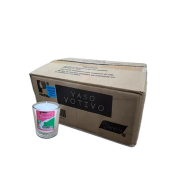 VELADORA MINI FAROLITO CARTON C/48 PZS