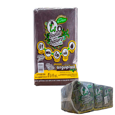 BOLSA CAMISETA NEGRA GRANDE BULTO 25 KG