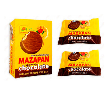 MAZAPAN DE LA ROSA C/CHOCOLATE C/16 PZAS