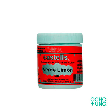 COLORANTE CASTELLS VERDE LIMON 100 GR