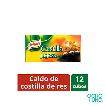 KNORR COSTILLA JUGOSA DE RES C/12 PZAS CARTON C/36 CAJAS