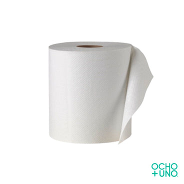 TOALLA PAPEL ROLLO BLANCO P/MANOS TR180 FAPSA 180 MTS