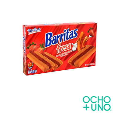 GALLETA BARRITAS FRESA 55 GR CARTON C/28 PZAS