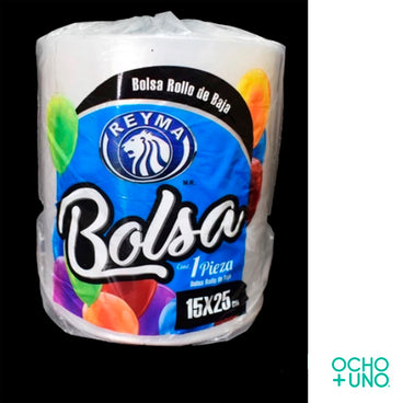 PIEZA BOLSA ROLLO BAJA DENSIDAD 15X25 CAP. 250 GR