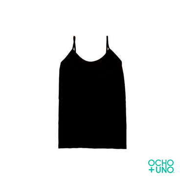 BLUSA TIRANTE COLOR NEGRO