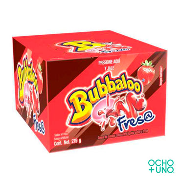 CHICLE BUBBALOO FRESA C/50 PZAS