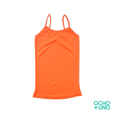 BLUSA TIRANTE COLOR NARANJA FOSFORECENTE