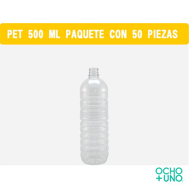 PET SIN TAPA 1/2 C/50 PZAS