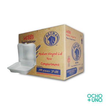 CONTENEDOR 8X8 LISO CARTON C/4 TIRAS DE 50 C/U