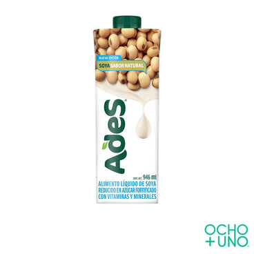 LECHE DE SOYA SABOR NATURAL ADES 946 ML