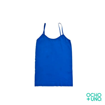 BLUSA TIRANTE COLOR AZUL REY