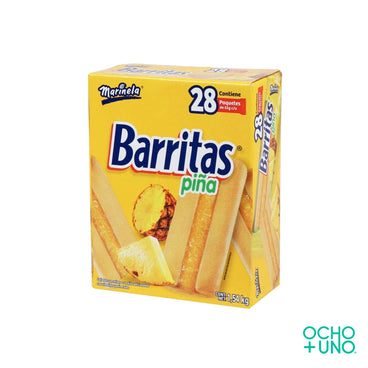 GALLETA BARRITAS DE PIÑA 55 GR CARTON C/28 PZAS