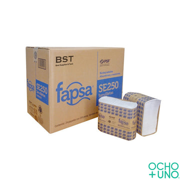 SERVILLETA BARRAMESA FAPSA CARTON C/24 PAQUETES