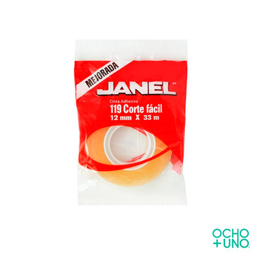 CINTA TRANSPARENTE JANEL 12X33MM