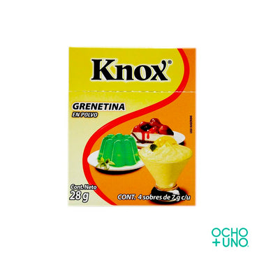 GRENETINA K"NOX CAJA CON 4 SOBRES DE 7 GR