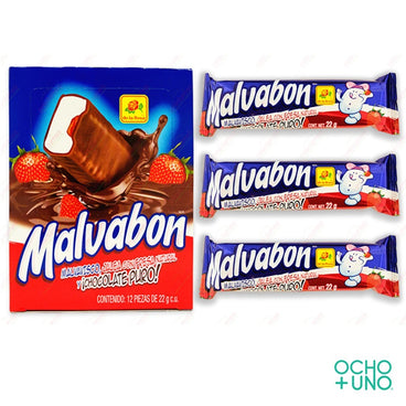 CHOCOLATE MALVABON FRESA C/12 PZAS