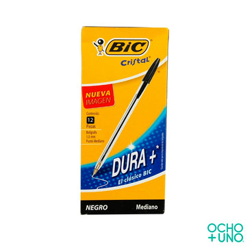 PLUMA BIC NEGRA C/12 PZAS