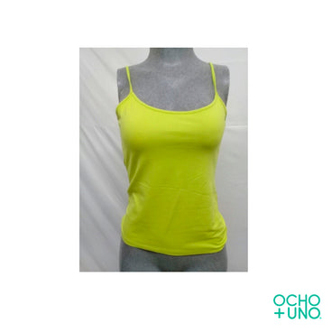 BLUSA TIRANTE COLOR AMARILLA FOSFORECENTE