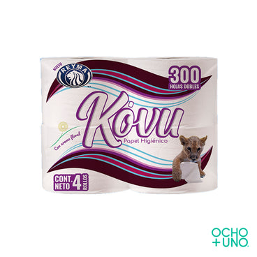 PAPEL HIGIENICO KOVU C/4 ROLLOS