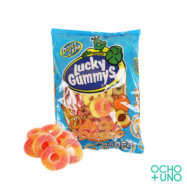 LUCKY GUMMYS AROS DE DURAZNO 1 KG