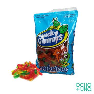 LUCKY GUMMYS LOMBRIZ BRILLOSAS 1 KG