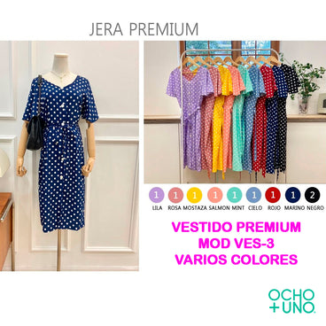 VESTIDO PREMIUM MOD VES-3 VARIOS COLORES