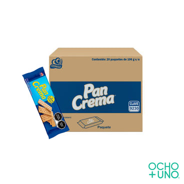 GALLETA PAN CREMA 106 GR CARTON C/20 PZAS