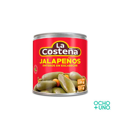 CHILES JALAPEÑOS LA COSTEÑA 220 GR