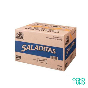 GALLETA SALADITAS 13 GR CARTON C/200 PZAS