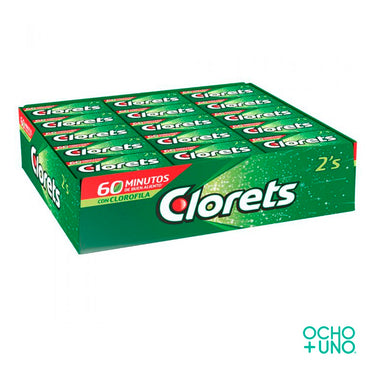 CHICLE CLORETS C/2 C/60 PZAS